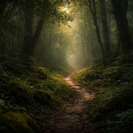 foret-dense-sentier-ombres-lumieres