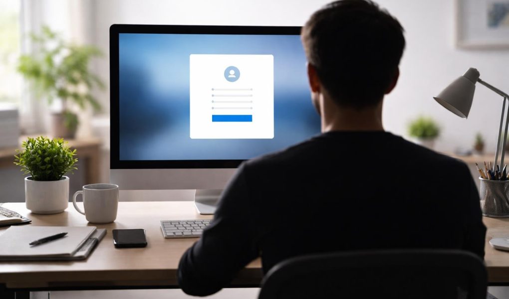 silhouette-bureau-ordinateur-atmosphere-moderne