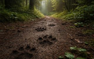 traces-animaux-sentier-foret-luxuriante