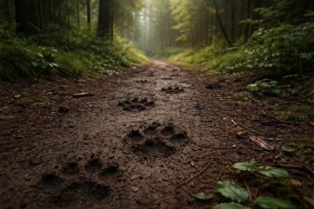 traces-animaux-sentier-foret-luxuriante