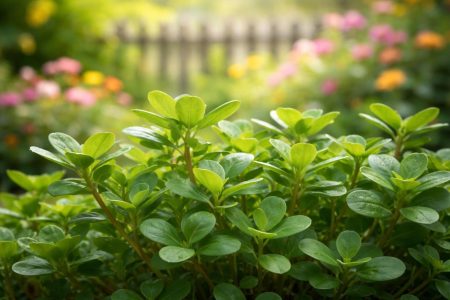 plantes-pourpier-feuilles-vertes-fleurs