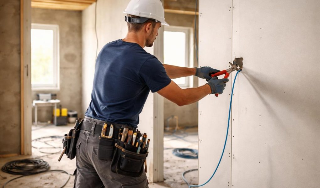 electricien-travail-cable-piece-construction