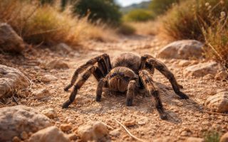 mygale-sol-rocheux-vegetation-seche