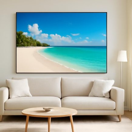 Comment Décorer avec un Tableau Paysage Plage Paradisiaque ?