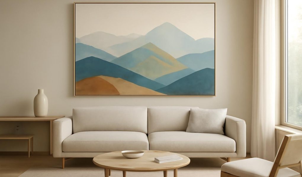 Comment Décorer avec un Tableau Montagne Moderne sans Faute de Goût