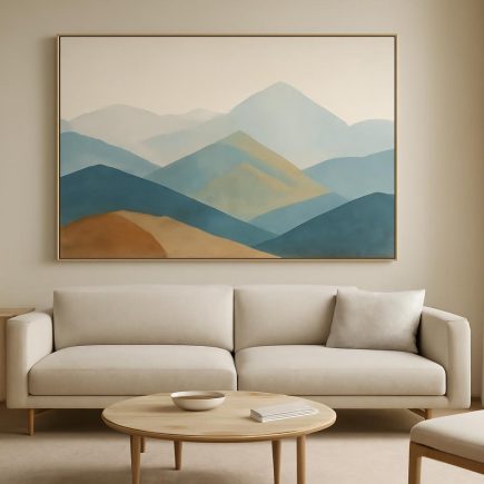 Comment Décorer avec un Tableau Montagne Moderne sans Faute de Goût