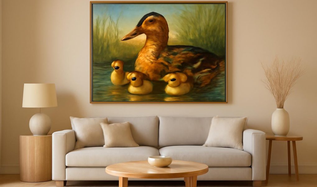 Comment Décorer avec un Tableau Canard Famille : Nos Idées Déco