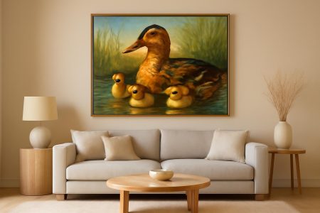 Comment Décorer avec un Tableau Canard Famille : Nos Idées Déco