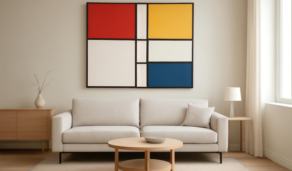 Comment Décorer avec un Tableau Mondrian Géométrique ?