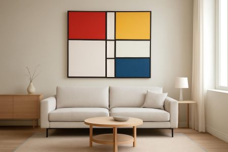 Comment Décorer avec un Tableau Mondrian Géométrique ?