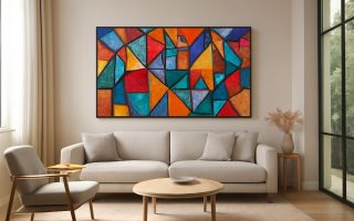 Comment Décorer avec un Tableau Mosaïque Géométrique Moderne ?