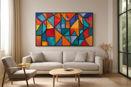 Comment Décorer avec un Tableau Mosaïque Géométrique Moderne ?