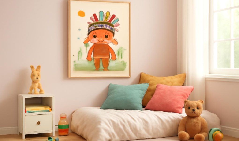 Comment Décorer une Chambre d'Enfant avec un Tableau Petit Indien ?