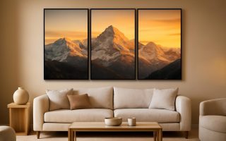Comment Décorer avec un Triptyque Montagne pour une Déco Murale Réussie