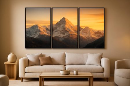 Comment Décorer avec un Triptyque Montagne pour une Déco Murale Réussie