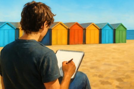 Comment Dessiner une Cabine de Plage