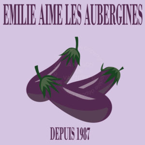 tableau cuisine aubergine violet à personnaliser