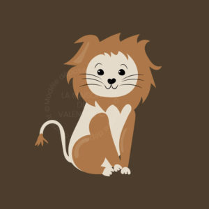 tableau personnalisé animaux de la jungle petit lion chambre de bébé