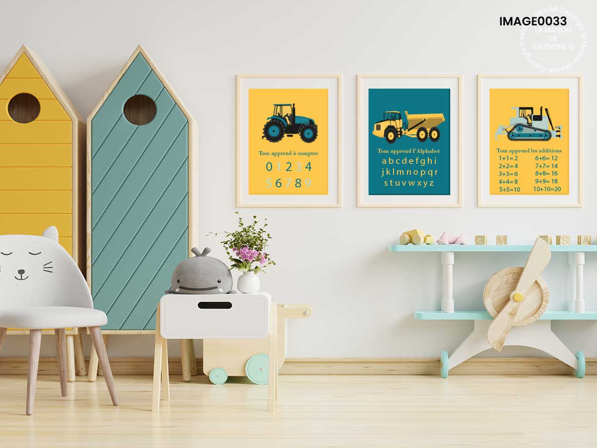 INSPIRATION DECO: 6 thèmes pour décorer la chambre d'un bébé garçon - Les  affiches de Léo