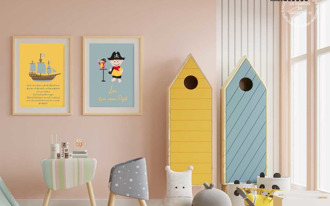 Tableau chambre d’enfant scandinave