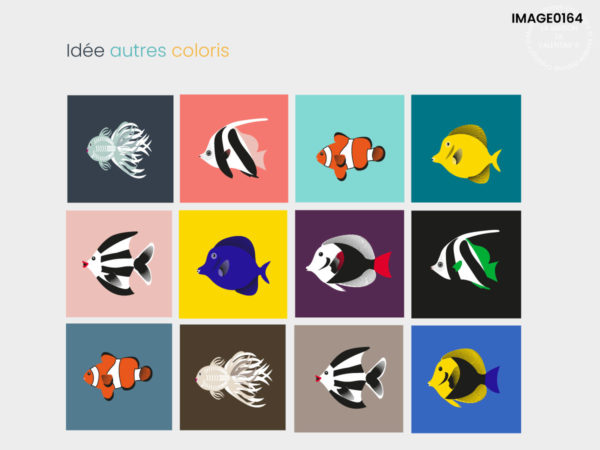 idées coloris poissons exotiques
