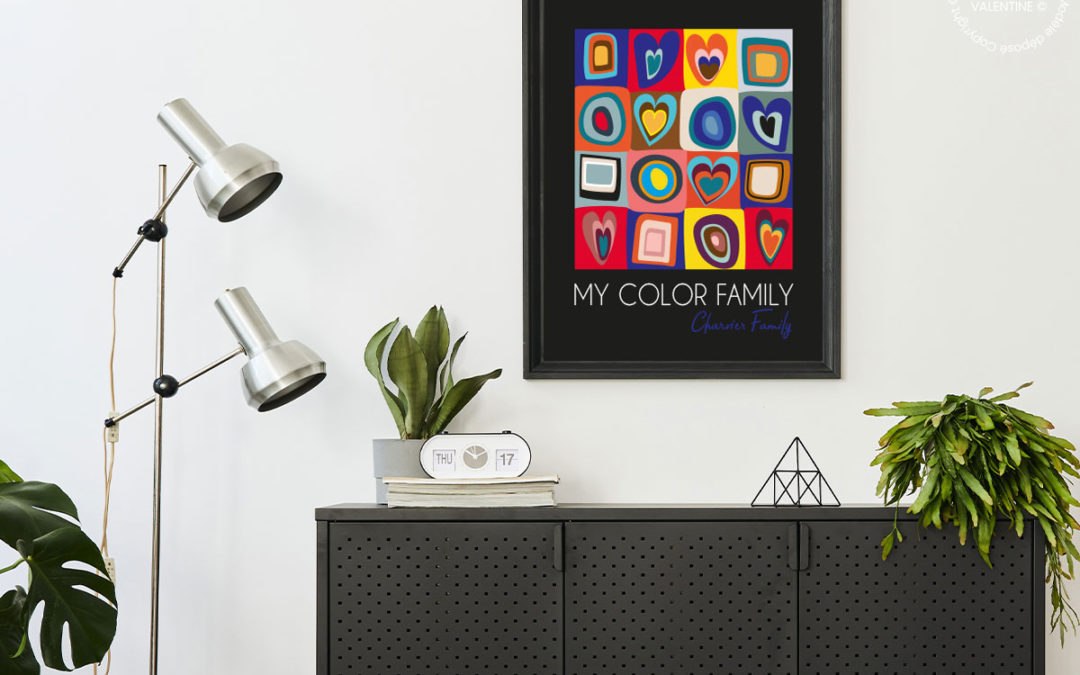 Tableau coloré Abstrait Inspiration Kandinsky pop et industriel