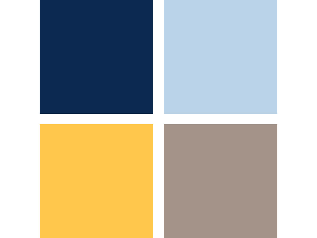 palette019 une palette bleu et jaune dynamique et classique