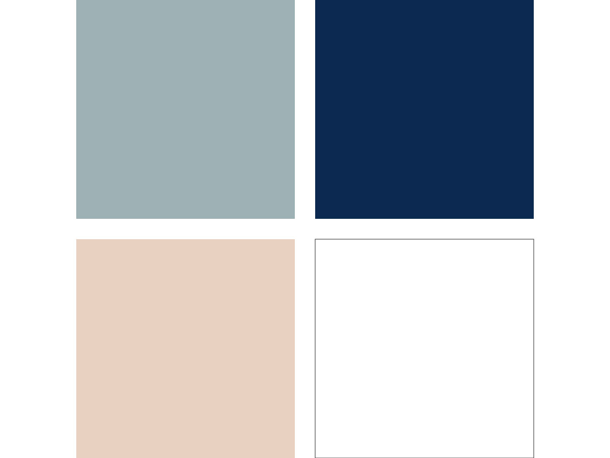 idée palette couleur bleu classique