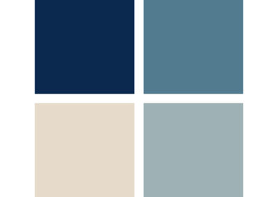 Palette061 : une palette de camaïeu de bleu