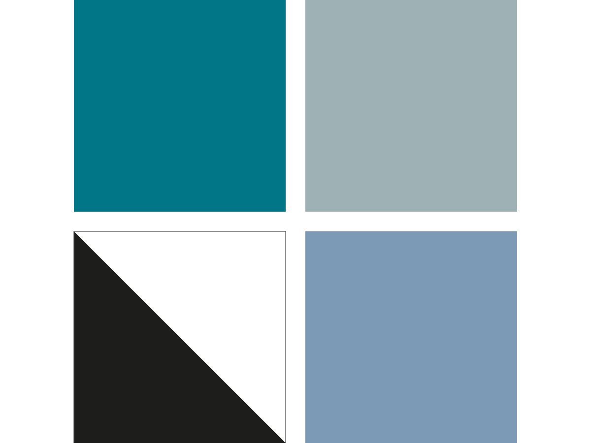 palette couleur nuance de bleu
